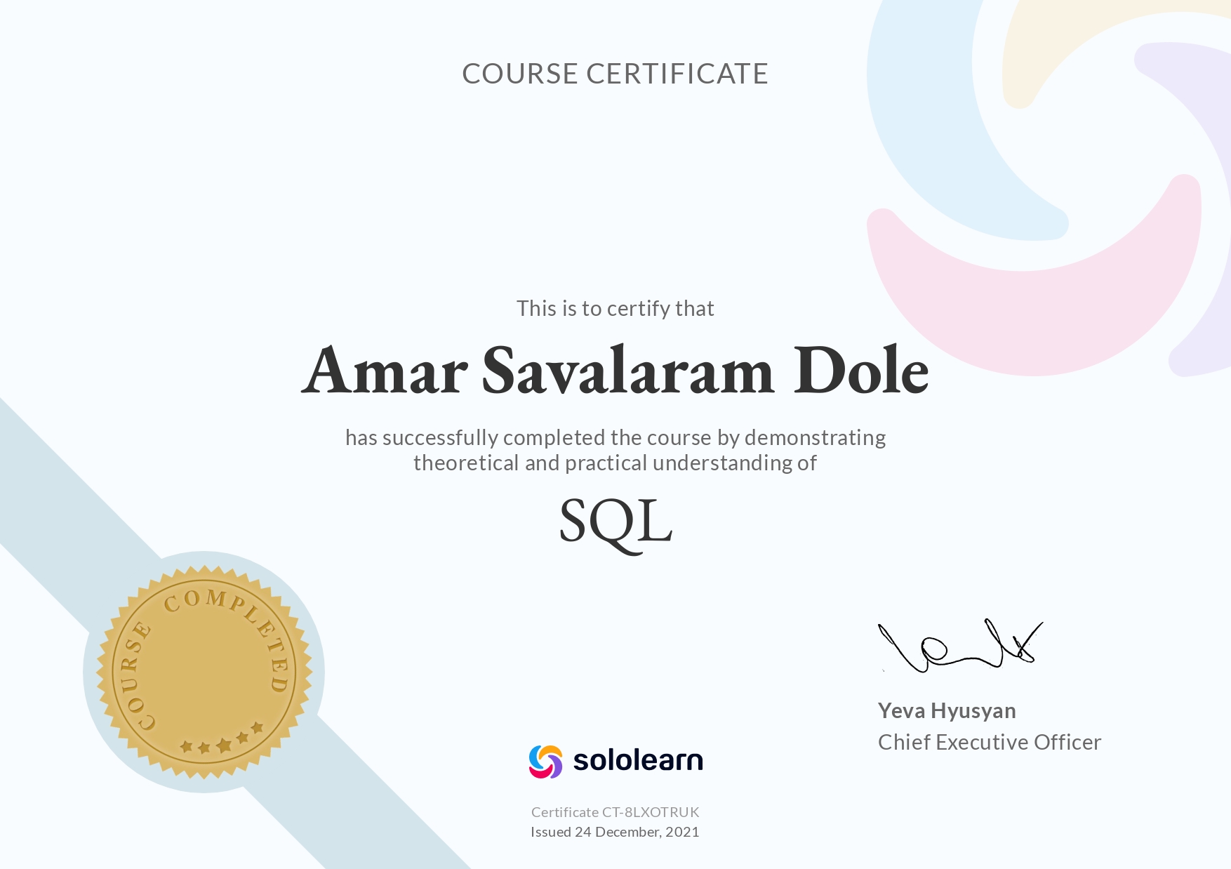 Certification 8
